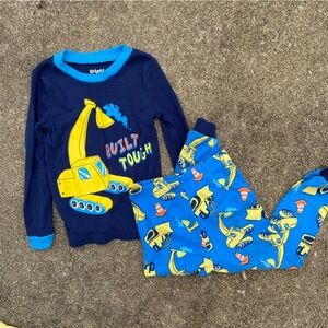 Kidgets Navy and Bright Blue‎ Construction Pajama Set
